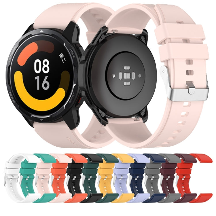 For Huami Amazfit GTS 3 20mm Protruding Head Silicone Strap Silver Buckle(Gray) - Watch Bands by PMC TechLife | Online Shopping South Africa | PMC TechLife | Buy Now Pay Later Mobicred