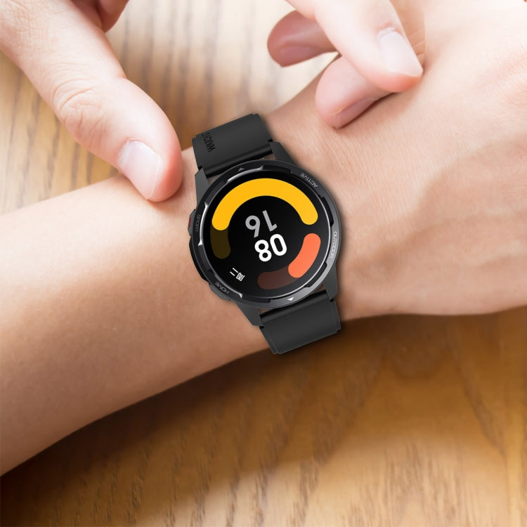 For Huami Amazfit GTS 3 20mm Protruding Head Silicone Strap Silver Buckle(Gray) - Watch Bands by PMC TechLife | Online Shopping South Africa | PMC TechLife | Buy Now Pay Later Mobicred