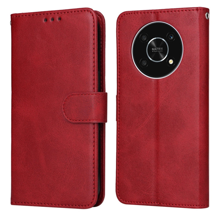 For Honor X9 / X30 / Magic4 Lite JSM Calf Texture Leather Phone Case(Red) - Honor Cases by JUNSUNMAY | Online Shopping South Africa | PMC TechLife | Buy Now Pay Later Mobicred