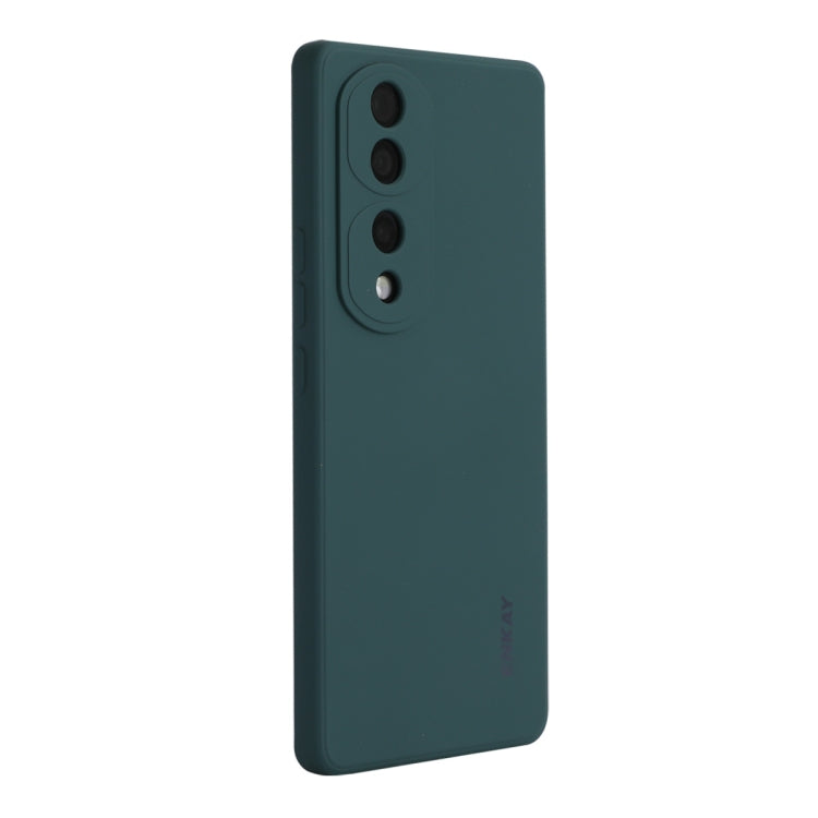 For Honor 70 ENKAY Liquid Silicone Shockproof Phone Case(Dark Green) - Huawei Cases by ENKAY | Online Shopping South Africa | PMC TechLife | Buy Now Pay Later Mobicred