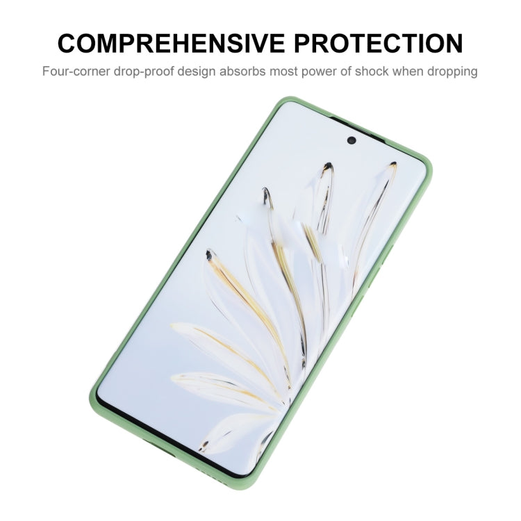 For Honor 70 ENKAY Liquid Silicone Shockproof Phone Case(Dark Green) - Huawei Cases by ENKAY | Online Shopping South Africa | PMC TechLife | Buy Now Pay Later Mobicred