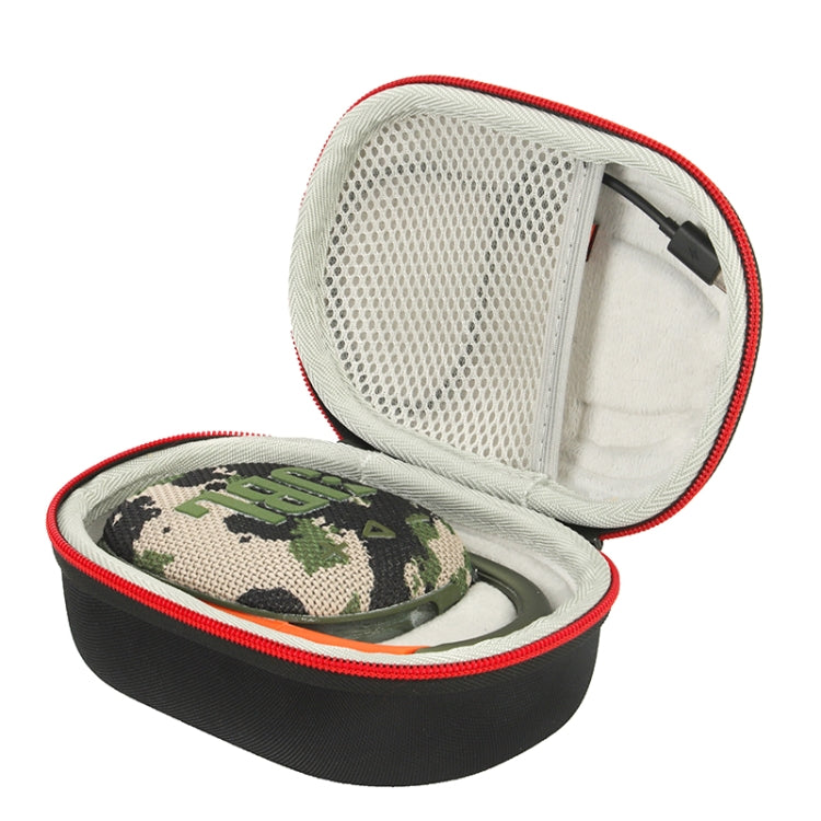 For JBL Clip4 Bluetooth Speaker EVA Shockpproof Storage Box Case(Black Orange) - Protective Case by PMC TechLife | Online Shopping South Africa | PMC TechLife