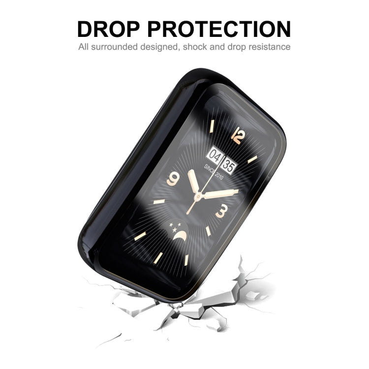 For Xiaomi Mi Band 7 Pro ENKAY Hat-Prince Full Coverage Electroplated TPU Screen Protection Case(Pink) - Watch Cases by ENKAY | Online Shopping South Africa | PMC TechLife | Buy Now Pay Later Mobicred