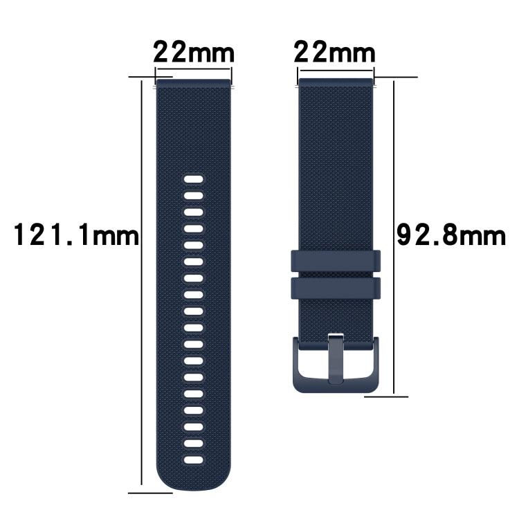 For Amazfit Pace 22mm Checkered Two-Color Silicone Watch Band(White+Black) - Watch Bands by PMC TechLife | Online Shopping South Africa | PMC TechLife | Buy Now Pay Later Mobicred