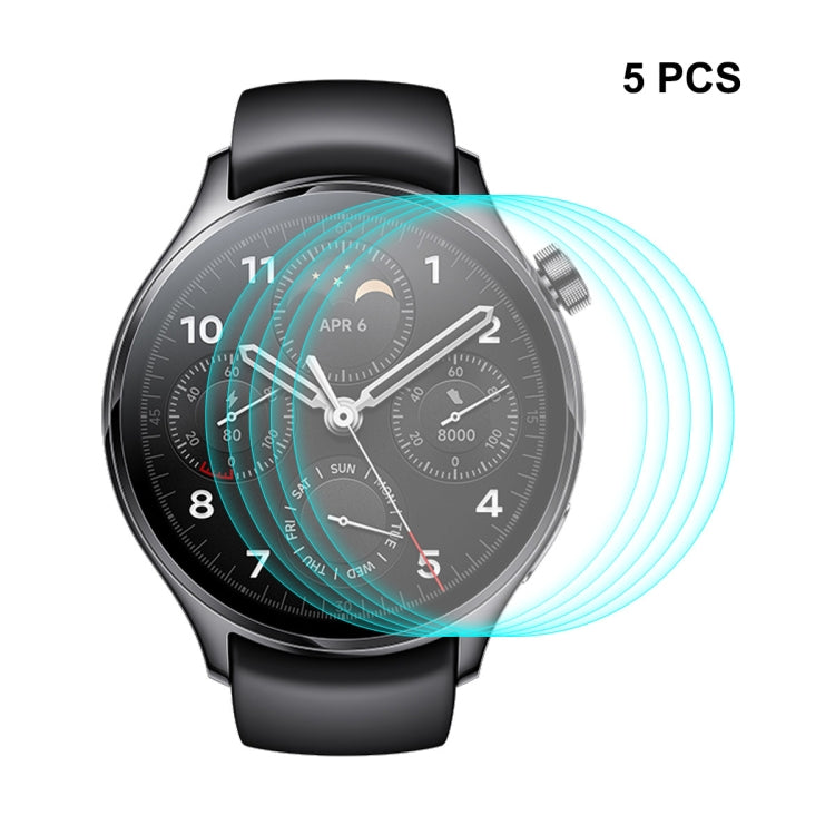 5 PCS For Xiaomi Watch S1 Pro ENKAY 0.2mm 9H Tempered Glass Screen Protector Film - free shipping - PMC TechLife - Order now!