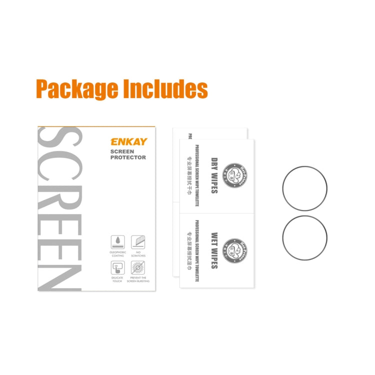 2 PCS For Samsung Galaxy Watch5 Pro 45mm ENKAY 3D Full Coverage HD Screen Protector Film - Screen Protector by ENKAY | Online Shopping South Africa | PMC TechLife | Buy Now Pay Later Mobicred