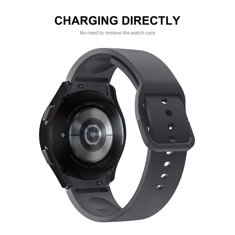 For Samsung Galaxy Watch5 40mm ENKAY Hat-Prince Full Coverage PC Frame + 9H Tempered Glass Case(Dark Blue) - Watch Cases by ENKAY | Online Shopping South Africa | PMC TechLife | Buy Now Pay Later Mobicred