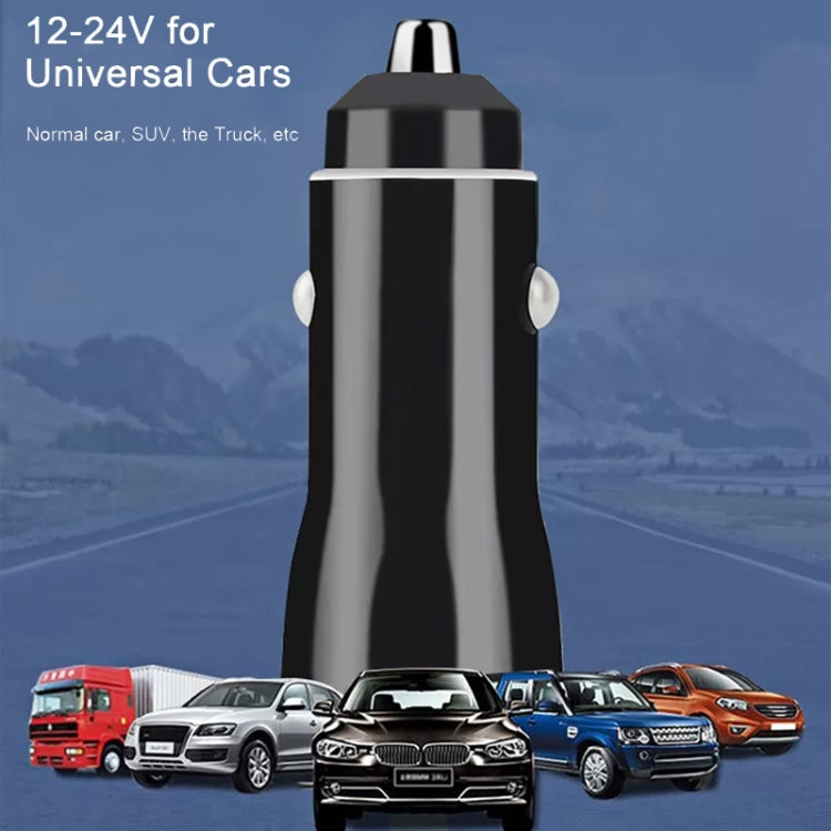 TE-P8 40W PD20W + PD20W Dual Port PD3.0 Car Charger with Type-c to Type-C Data Cable, Length: 1m(Black) - Car Charger by PMC TechLife | Online Shopping South Africa | PMC TechLife