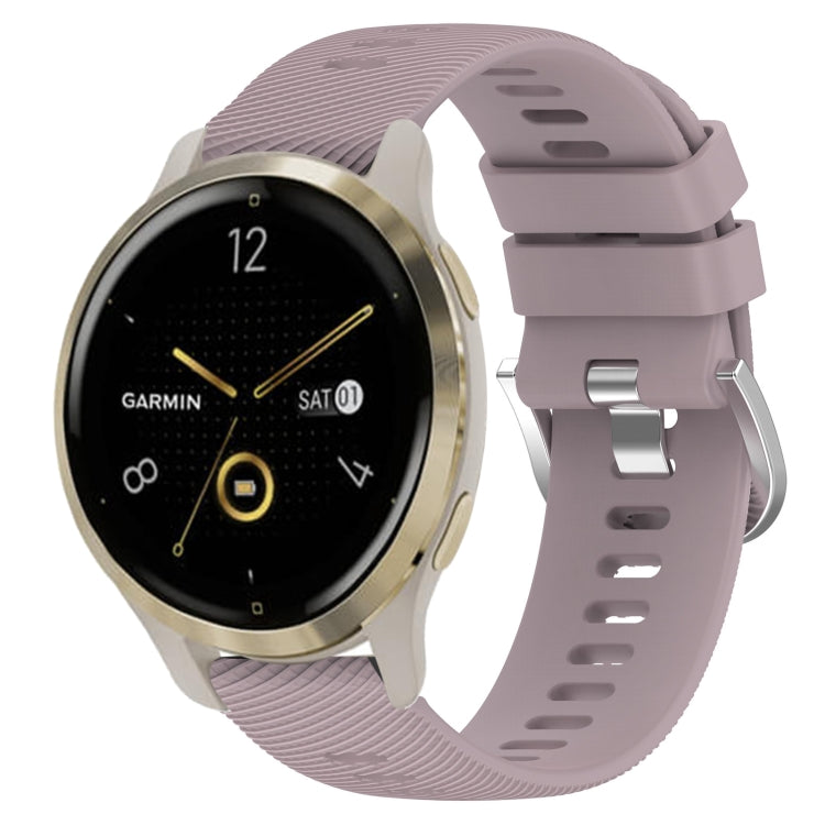 Compatible with Garmin Venu 2S 18mm Solid Color Silicone Watch Band(Roland Purple) - Watch Bands by PMC TechLife | Online Shopping South Africa | PMC TechLife | Buy Now Pay Later Mobicred