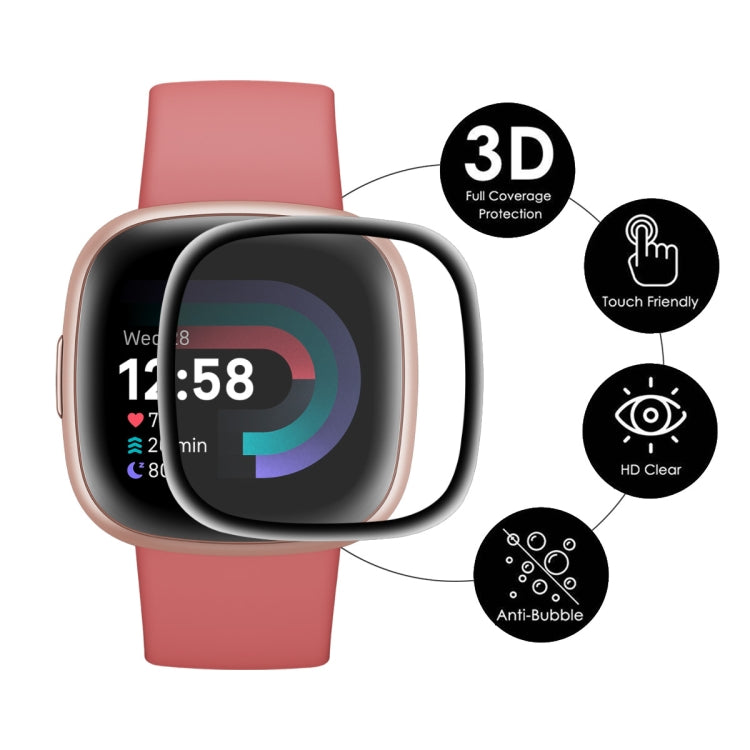 1 PCS For Fitbit Versa 4 / Sense 2 ENKAY 3D Full Coverage Soft PC Edge + PMMA HD Screen Protector Film - Screen Protector by ENKAY | Online Shopping South Africa | PMC TechLife | Buy Now Pay Later Mobicred