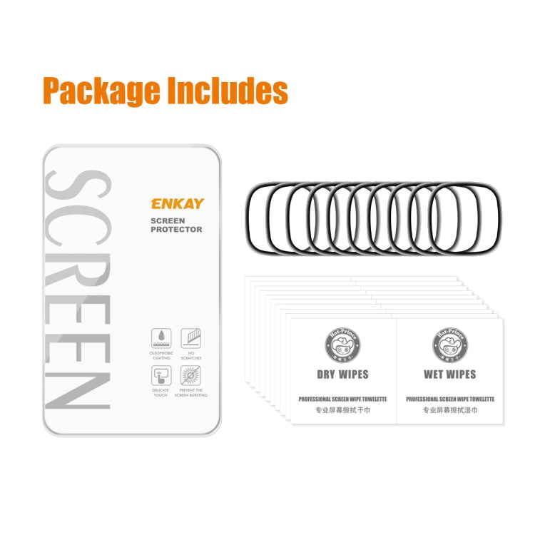 10 PCS For Fitbit Versa 4 / Sense 2 ENKAY 3D Full Coverage Soft PC Edge + PMMA HD Screen Protector Film - free shipping - PMC TechLife - Order now!