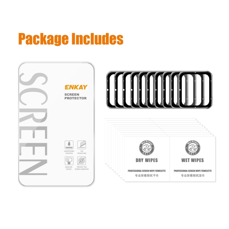 10 PCS Compatible with Garmin Venu SQ 2 ENKAY 3D Full Coverage Soft PC Edge + PMMA HD Screen Protector Film(Music Version) - Screen Protector by ENKAY | Online Shopping South Africa | PMC TechLife | Buy Now Pay Later Mobicred