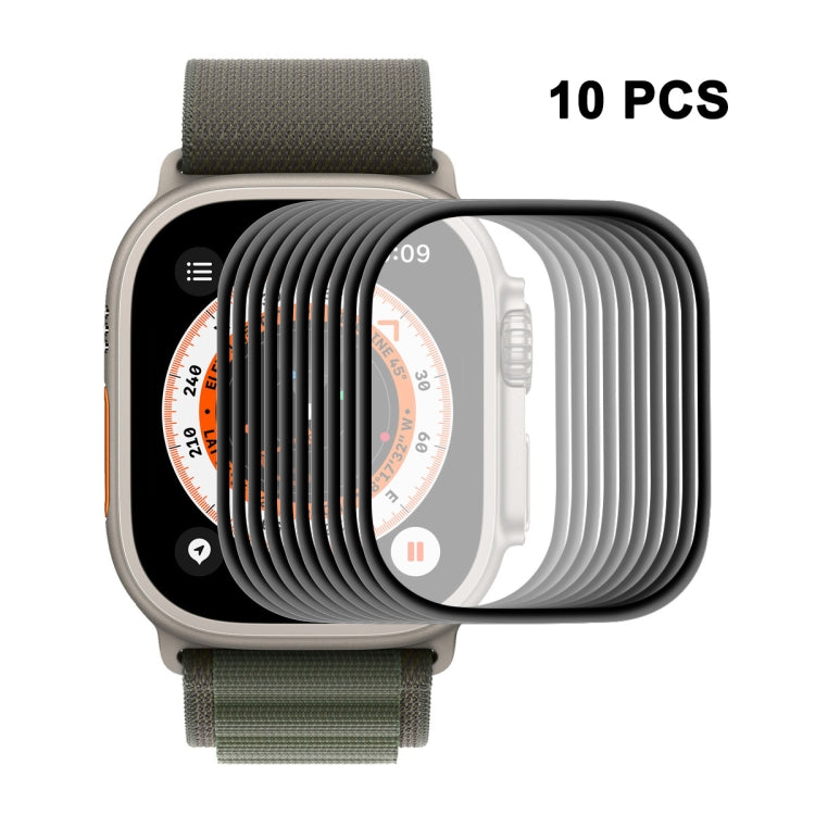 10 PCS ENKAY 3D Soft PC Edge PMMA Screen Film For Apple Watch Ultra / Ultra 2 / Ultra 3 49mm - Front Protector by ENKAY | Online Shopping South Africa | PMC TechLife | Buy Now Pay Later Mobicred