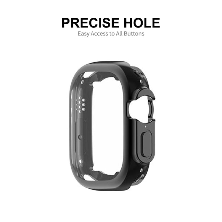 ENKAY Electroplated Soft TPU Case with Screen Film For Apple Watch Ultra / Ultra 2 49mm(Rose Gold) - Watch Cases by ENKAY | Online Shopping South Africa | PMC TechLife | Buy Now Pay Later Mobicred
