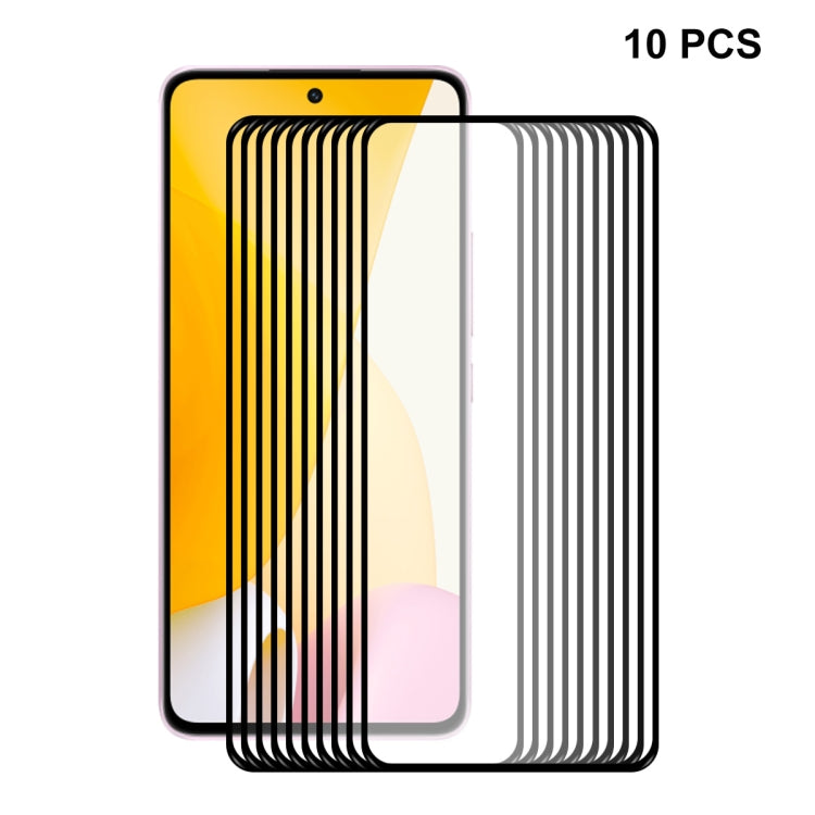 10 PCS For Xiaomi 12 Lite ENKAY Full Glue 0.26mm 9H 2.5D Tempered Glass Full Film - free shipping - PMC TechLife - Order now!
