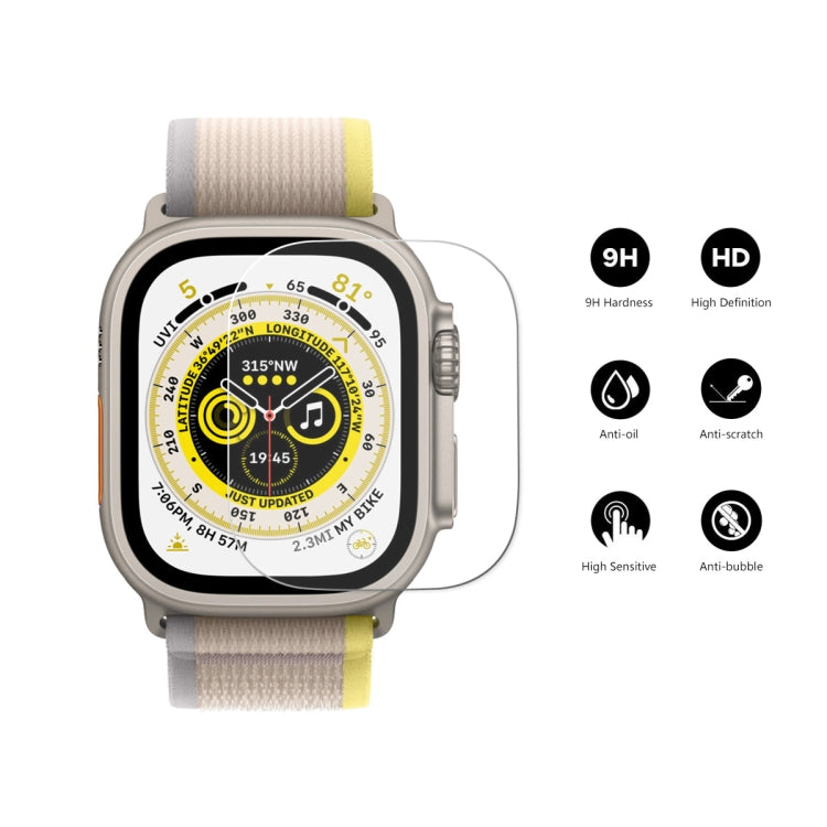 For Apple Watch Ultra / Ultra 2 / Ultra 3 49mm ENKAY 0.2mm 9H Tempered Glass Watch Film - Screen Protector by ENKAY | Online Shopping South Africa | PMC TechLife | Buy Now Pay Later Mobicred