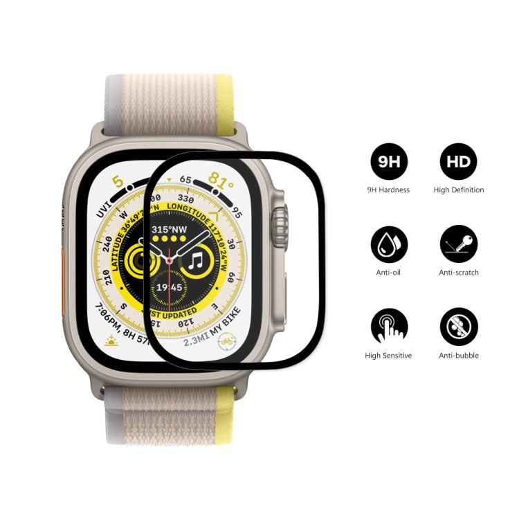 For Apple Watch Ultra / Ultra 2 / Ultra 3 49mm ENKAY 9H Full Cover Tempered Glass Watch Film - Others by ENKAY | Online Shopping South Africa | PMC TechLife | Buy Now Pay Later Mobicred