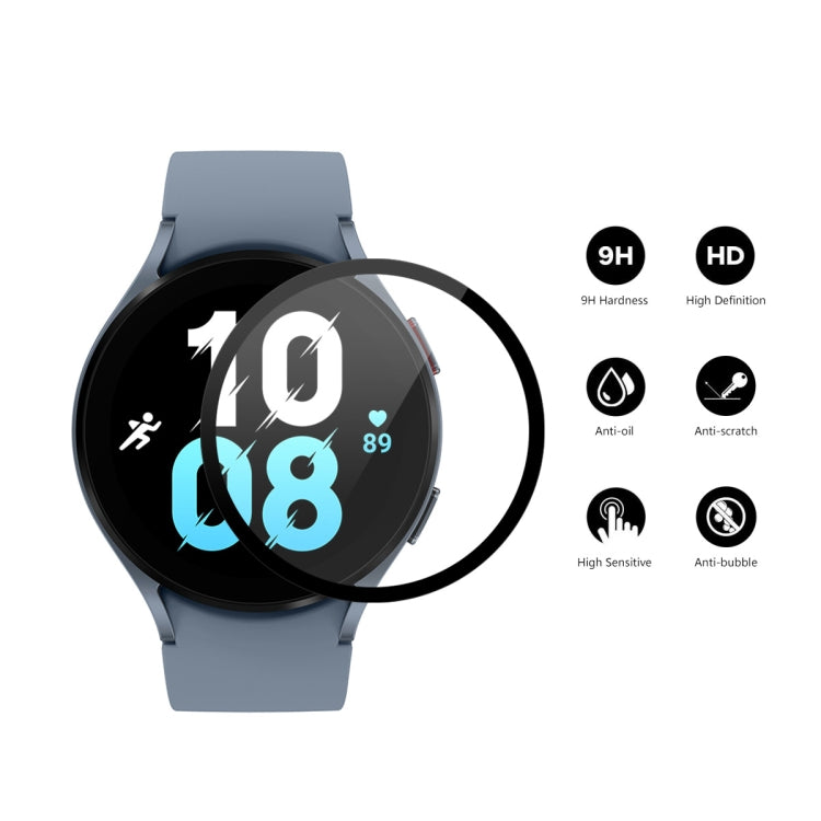 5 PCS For Samsung Galaxy Watch5 44mm ENKAY 9H Full Cover Tempered Glass Watch Film - Screen Protector by ENKAY | Online Shopping South Africa | PMC TechLife | Buy Now Pay Later Mobicred