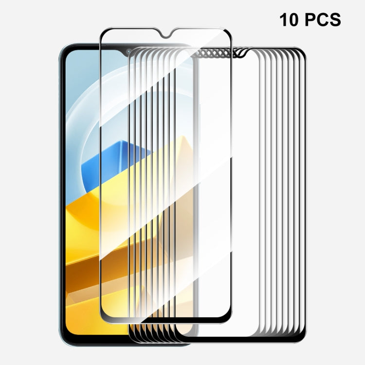 For Xiaomi Poco M5 10pcs ENKAY Full Glue 0.26mm 9H 2.5D Tempered Glass Full Film - free shipping - PMC TechLife - Order now!