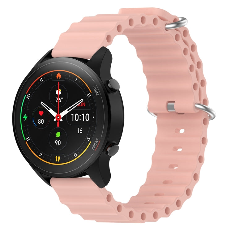 For Xiaomi MI Watch S1 Pro 22mm Ocean Style Silicone Solid Color Watch Band(Pink) - free shipping - PMC TechLife - Order now!