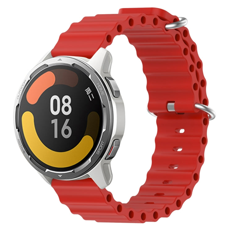 For Xiaomi MI Watch Color 2 22mm Ocean Style Silicone Solid Color Watch Band(Red) - free shipping - PMC TechLife - Order now!