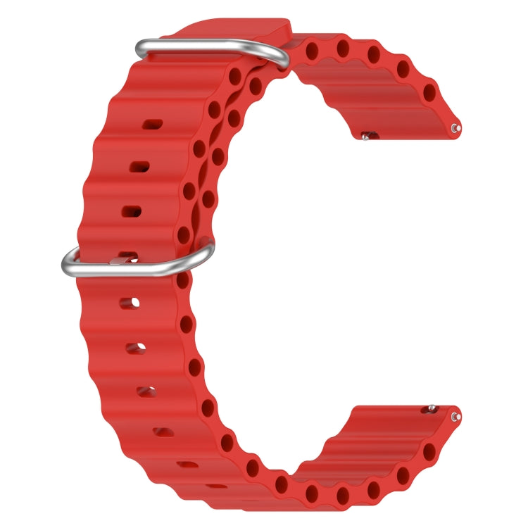 For Xiaomi MI Watch Color 2 22mm Ocean Style Silicone Solid Color Watch Band(Red) - free shipping - PMC TechLife - Order now!