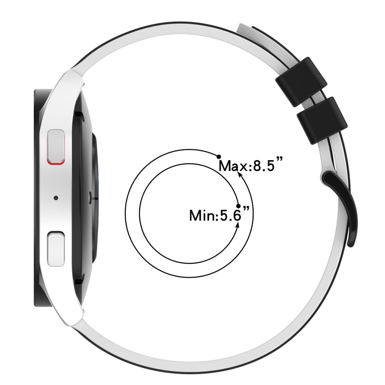 For Xiaomi MI Watch S1 22mm Two-Color Silicone Watch Band(Black+Red) - free shipping - PMC TechLife - Order now!