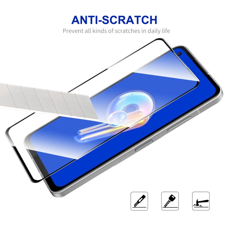 For Asus Zenfone 9 2pcs ENKAY Full Glue 0.26mm 9H 2.5D Tempered Glass Full Film - ASUS Tempered Glass by ENKAY | Online Shopping South Africa | PMC TechLife | Buy Now Pay Later Mobicred