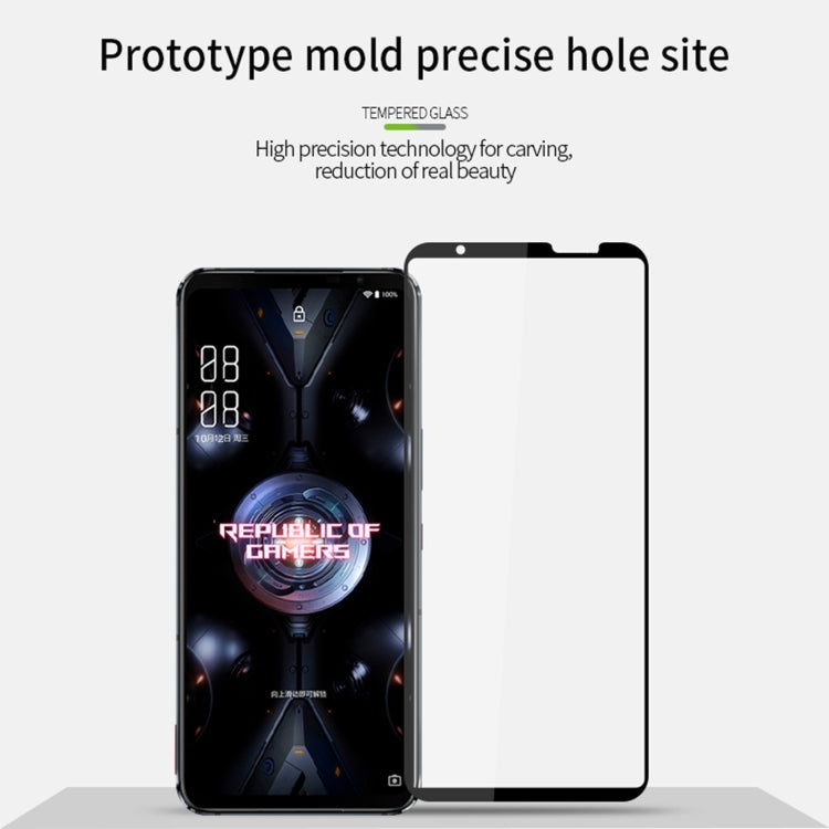 For ASUS ROG Phone 6D / 6D Ultimate / Phone 5 PINWUYO 9H 2.5D Full Screen Tempered Glass Film(Black) - ASUS Tempered Glass by PINWUYO | Online Shopping South Africa | PMC TechLife | Buy Now Pay Later Mobicred