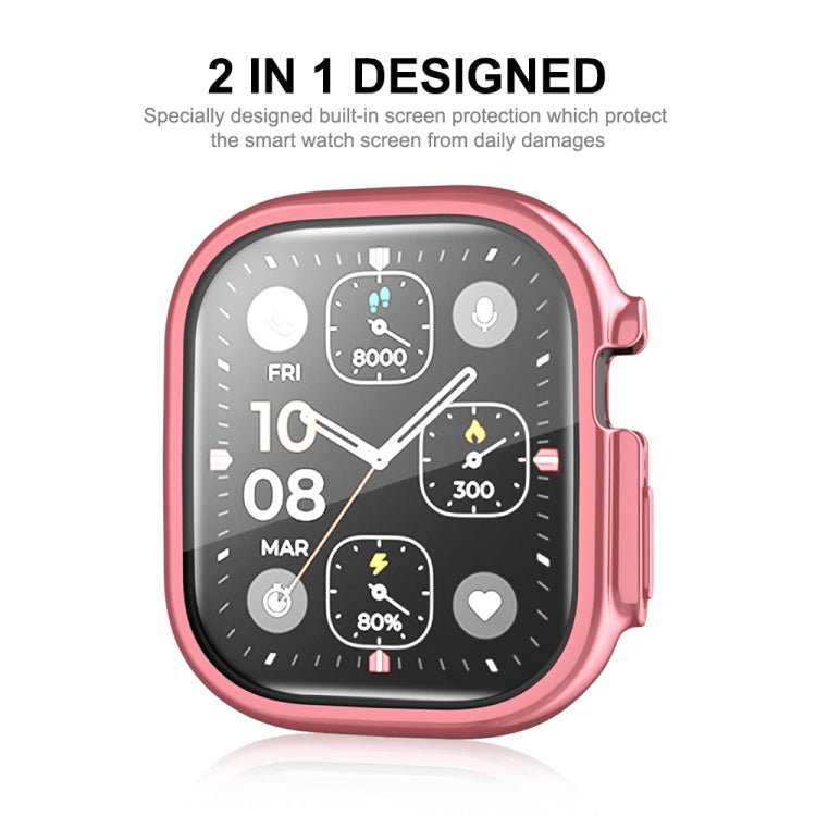 For Apple Watch Ultra / Ultra 2 49mm ENKAY Full Coverage Electroplated Soft TPU Case with Screen Film(Black) - Watch Cases by ENKAY | Online Shopping South Africa | PMC TechLife | Buy Now Pay Later Mobicred