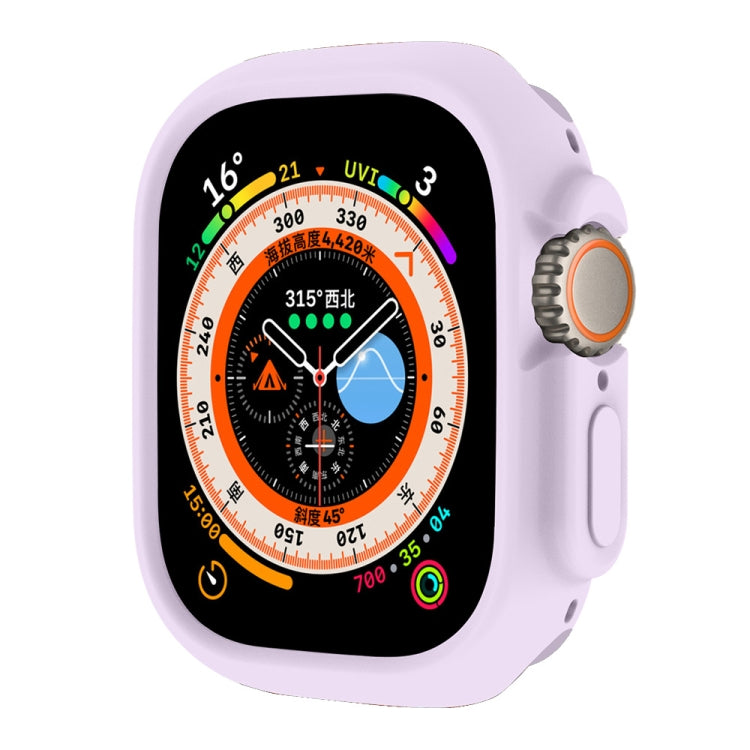 For Apple Watch Ultra 49mm ENKAY Solid Color Protective Soft TPU Frame Case(Purple) - free shipping - PMC TechLife - Order now!