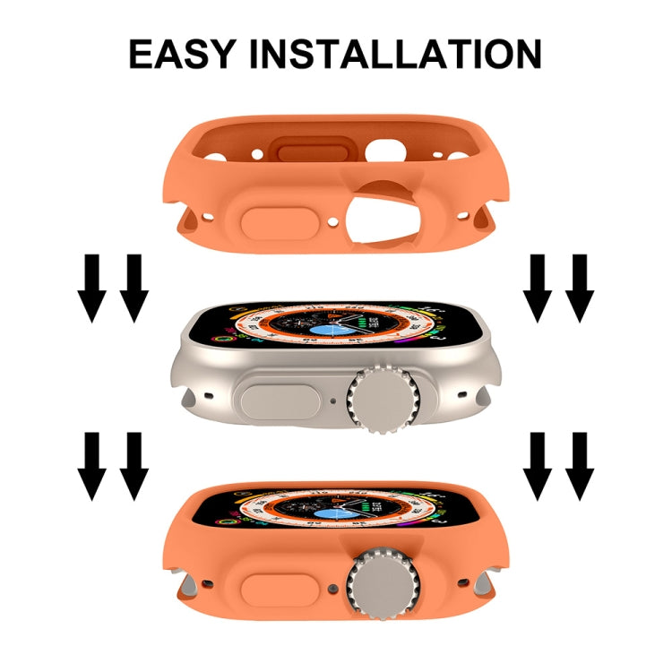 For Apple Watch Ultra 49mm ENKAY Solid Color Protective Soft TPU Frame Case(Dark Green) - free shipping - PMC TechLife - Order now!