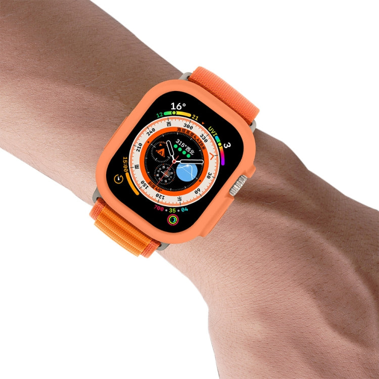 For Apple Watch Ultra 49mm ENKAY Solid Color Protective Soft TPU Frame Case(Dark Blue) - free shipping - PMC TechLife - Order now!