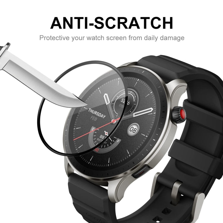 5pcs For Amazfit GTR 4 ENKAY 3D Full Coverage Soft PC Edge + PMMA HD Screen Protector Film - Screen Protector by ENKAY | Online Shopping South Africa | PMC TechLife | Buy Now Pay Later Mobicred