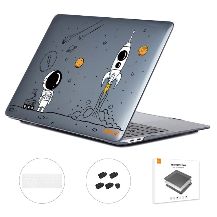 For MacBook Pro 13.3 A1706/A1989/A2159 ENKAY Hat-Prince 3 in 1 Spaceman Pattern Laotop Protective Crystal Case with TPU Keyboard Film / Anti-dust Plugs, Version:US(Spaceman No.1) - MacBook Pro Cases by ENKAY | Online Shopping South Africa | PMC TechLife | Buy Now Pay Later Mobicred