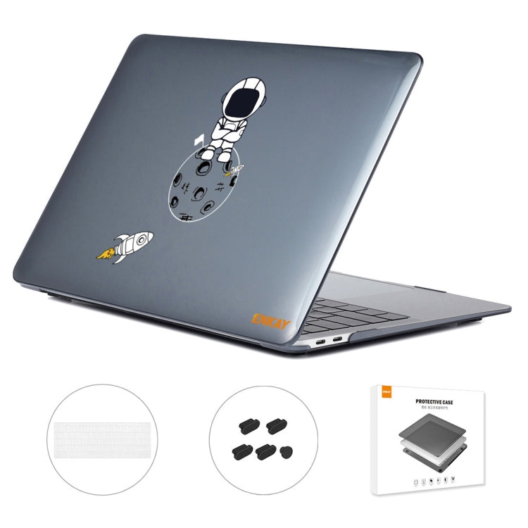 For MacBook Pro 13.3 A1706/A1989/A2159 ENKAY Hat-Prince 3 in 1 Spaceman Pattern Laotop Protective Crystal Case with TPU Keyboard Film / Anti-dust Plugs, Version:US(Spaceman No.4) - free shipping - PMC TechLife - Order now!