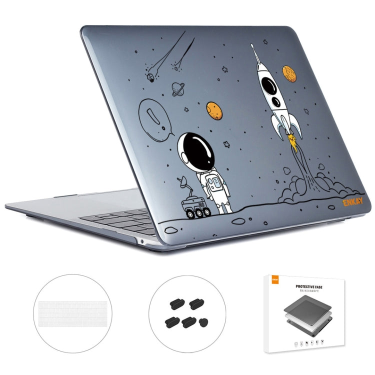 For MacBook Pro 13.3 A1708 ENKAY Hat-Prince 3 in 1 Spaceman Pattern Laotop Protective Crystal Case with TPU Keyboard Film / Anti-dust Plugs, Version:EU(Spaceman No.1) - free shipping - PMC TechLife - Order now!