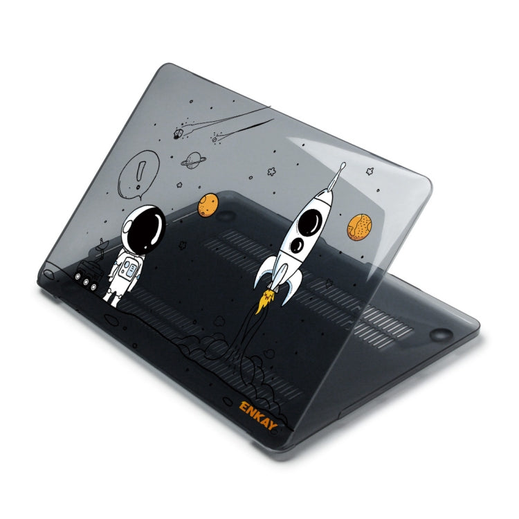 For MacBook Air 13.3 2018 A1932 ENKAY Hat-Prince 3 in 1 Spaceman Pattern Laotop Protective Crystal Case with TPU Keyboard Film / Anti-dust Plugs, Version:US(Spaceman No.1) - MacBook Air Cases by ENKAY | Online Shopping South Africa | PMC TechLife | Buy Now Pay Later Mobicred
