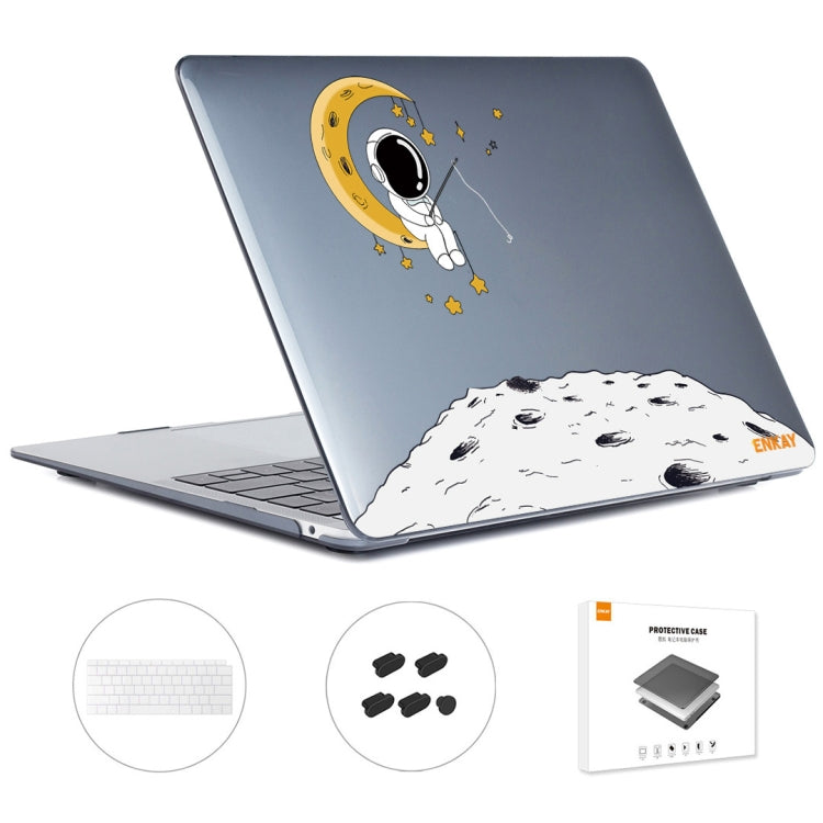 For MacBook Air 13.3 2018 A1932 ENKAY Hat-Prince 3 in 1 Spaceman Pattern Laotop Protective Crystal Case with TPU Keyboard Film / Anti-dust Plugs, Version:EU(Spaceman No.3) - free shipping - PMC TechLife - Order now!