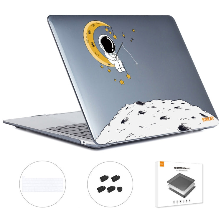 For MacBook Pro 13.3 A2251/A2289/A2338 ENKAY Hat-Prince 3 in 1 Spaceman Pattern Laotop Protective Crystal Case with TPU Keyboard Film / Anti-dust Plugs, Version:EU(Spaceman No.3) - free shipping - PMC TechLife - Order now!