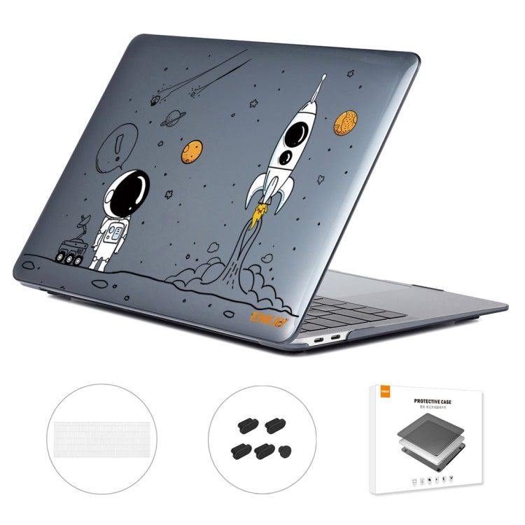 For MacBook Pro 15.4 A1707/A1990 ENKAY Hat-Prince 3 in 1 Spaceman Pattern Laotop Protective Crystal Case with TPU Keyboard Film / Anti-dust Plugs, Version:US(Spaceman No.1) - MacBook Pro Cases by ENKAY | Online Shopping South Africa | PMC TechLife | Buy Now Pay Later Mobicred