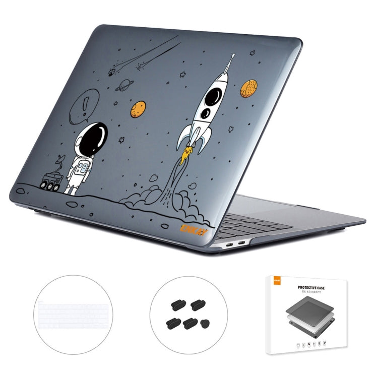 For MacBook Pro 16.1 A2141 ENKAY Hat-Prince 3 in 1 Spaceman Pattern Laotop Protective Crystal Case with TPU Keyboard Film / Anti-dust Plugs, Version:US(Spaceman No.1) - MacBook Pro Cases by ENKAY | Online Shopping South Africa | PMC TechLife | Buy Now Pay Later Mobicred