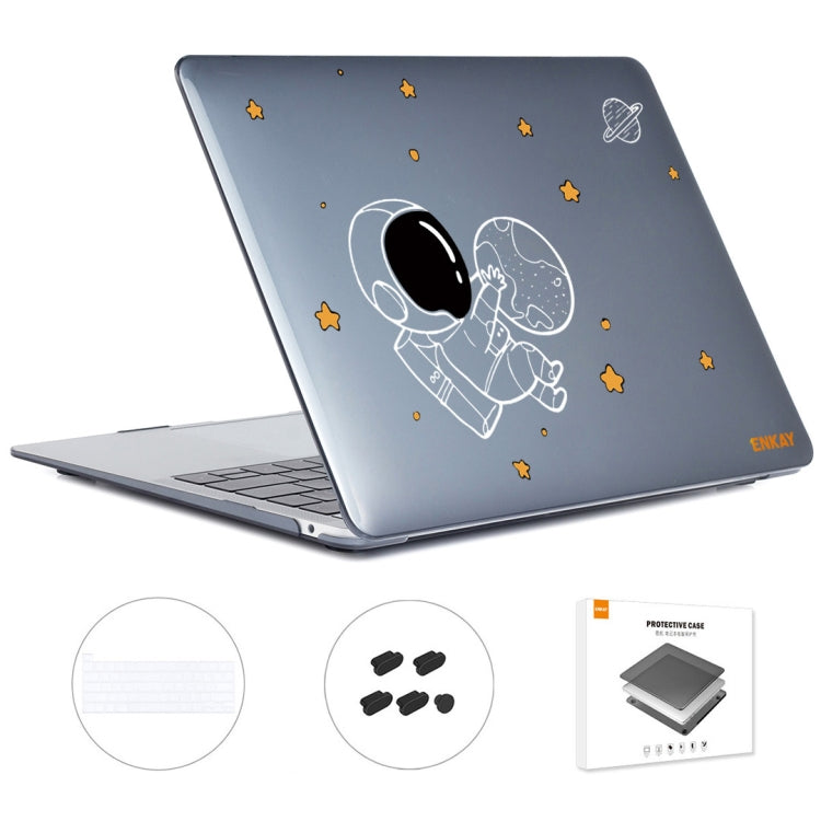 For MacBook Pro 16.1 A2141 ENKAY Hat-Prince 3 in 1 Spaceman Pattern Laotop Protective Crystal Case with TPU Keyboard Film / Anti-dust Plugs, Version:EU(Spaceman No.5) - free shipping - PMC TechLife - Order now!