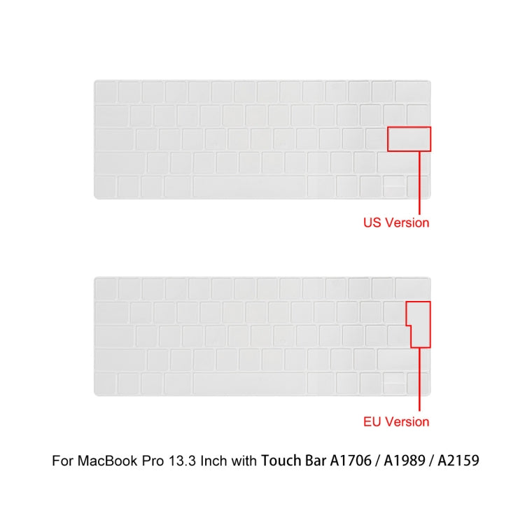 For MacBook Pro 13.3 A1706/A1989/A2159 ENKAY Hat-Prince 3 in 1 Protective Bracket  Case Cover Hard Shell with TPU Keyboard Film / Anti-dust Plugs, Version:US(Black) - MacBook Pro Cases by ENKAY | Online Shopping South Africa | PMC TechLife | Buy Now Pay Later Mobicred