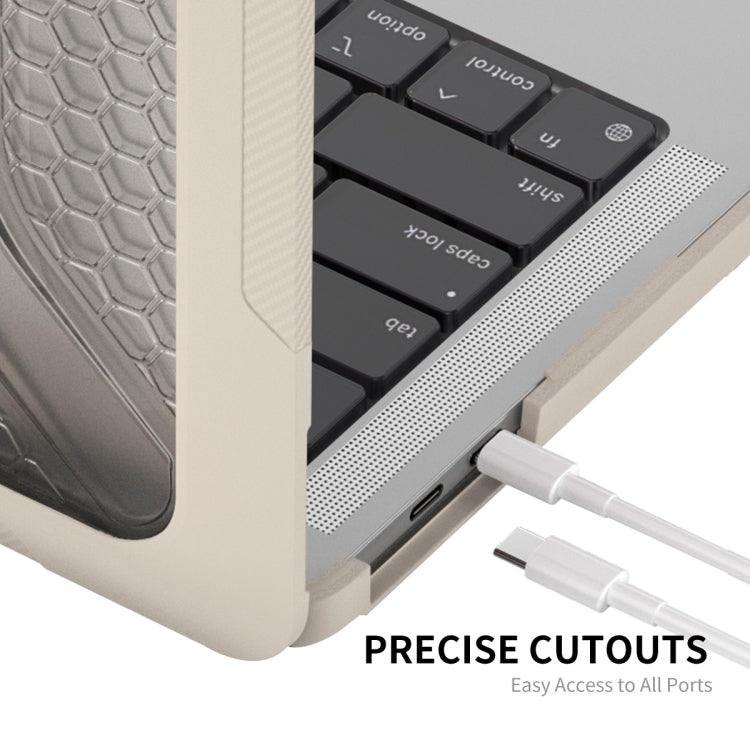 For MacBook Pro 13.3 A1706/A1989/A2159 ENKAY Hat-Prince 3 in 1 Protective Bracket  Case Cover Hard Shell with TPU Keyboard Film / Anti-dust Plugs, Version:US(Khaki) - free shipping - PMC TechLife - Order now!