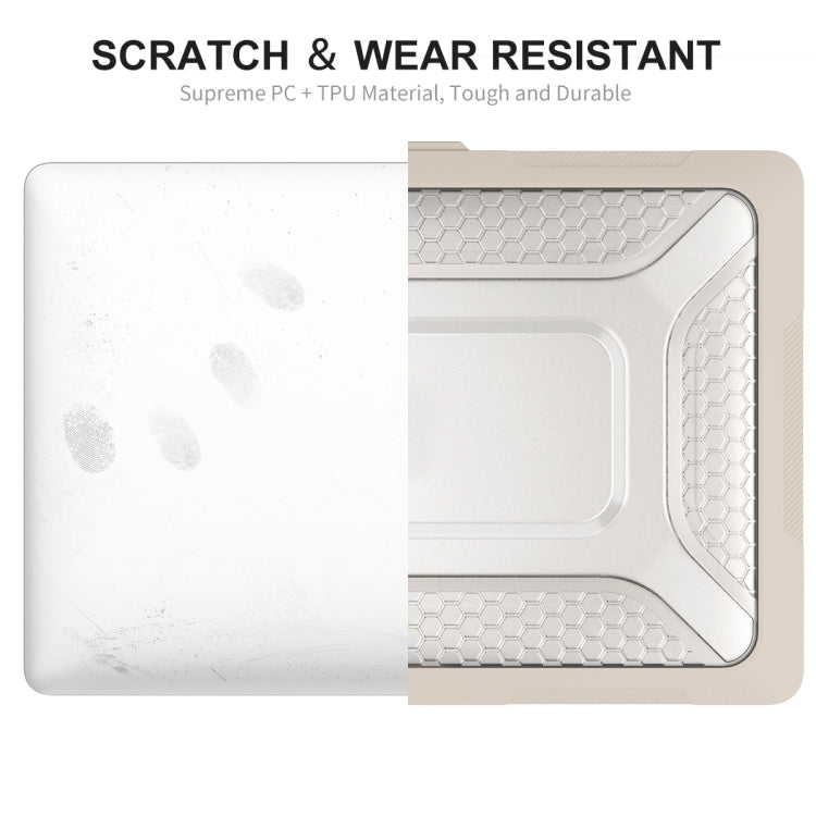 For MacBook Pro 13.3 A1706/A1989/A2159 ENKAY Hat-Prince 3 in 1 Protective Bracket  Case Cover Hard Shell with TPU Keyboard Film / Anti-dust Plugs, Version:EU(Khaki) - free shipping - PMC TechLife - Order now!