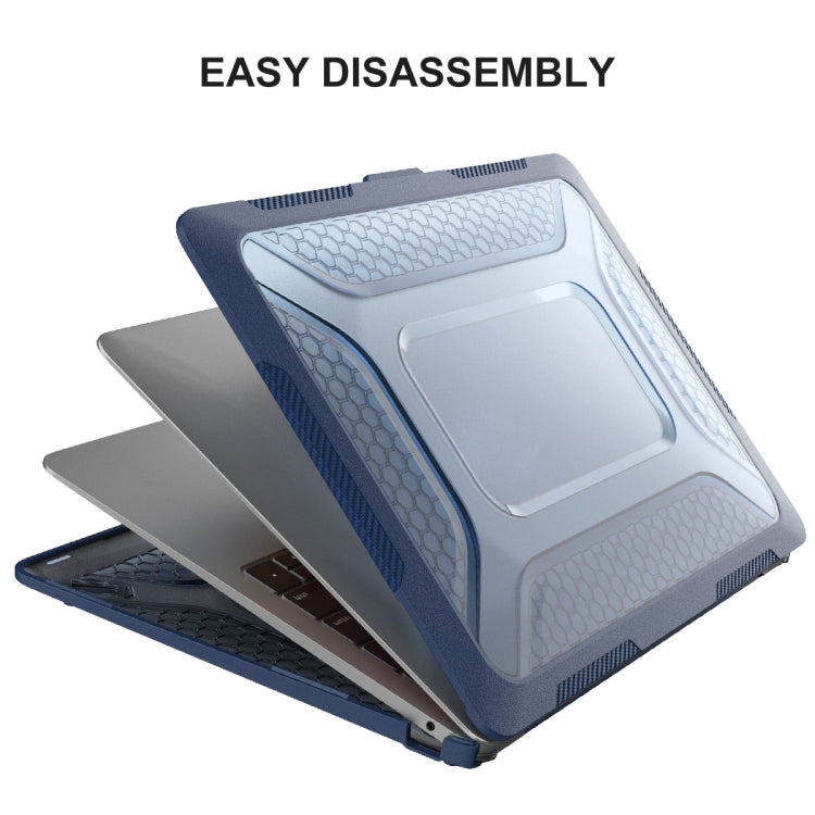 For MacBook Air 13.3 2018 A1932 ENKAY Hat-Prince 3 in 1 Protective Bracket  Case Cover Hard Shell with TPU Keyboard Film / Anti-dust Plugs, Version:US(Grey) - free shipping - PMC TechLife - Order now!