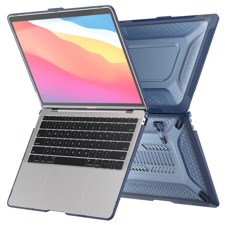 For MacBook Air 13.3 2018 A1932 ENKAY Hat-Prince 3 in 1 Protective Bracket  Case Cover Hard Shell with TPU Keyboard Film / Anti-dust Plugs, Version:EU(Black) - MacBook Air Cases by ENKAY | Online Shopping South Africa | PMC TechLife | Buy Now Pay Later Mobicred