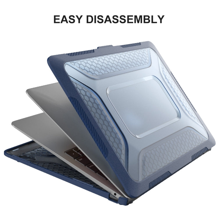 For MacBook Air 13.3 2020 A2179/A2337 ENKAY Hat-Prince 3 in 1 Protective Bracket  Case Cover Hard Shell with TPU Keyboard Film / Anti-dust Plugs, Version:US(Grey) - MacBook Air Cases by ENKAY | Online Shopping South Africa | PMC TechLife