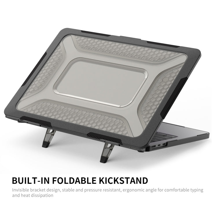 For MacBook Air 13.6 2022/2024 A2681 (M2) / A3113 (M3) ENKAY Hat-Prince 3 in 1 Protective Bracket  Case Cover Hard Shell with TPU Keyboard Film / Anti-dust Plugs, Version:US(Grey) - MacBook Air Cases by ENKAY | Online Shopping South Africa | PMC TechLife | Buy Now Pay Later Mobicred